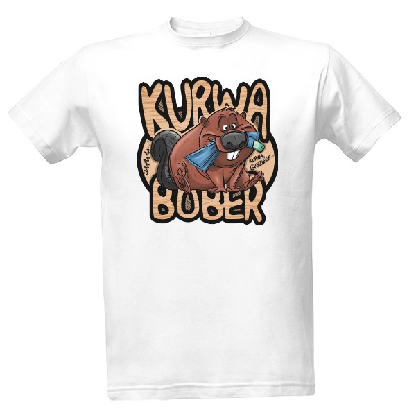 Tričko s potiskem KURWA BOBER