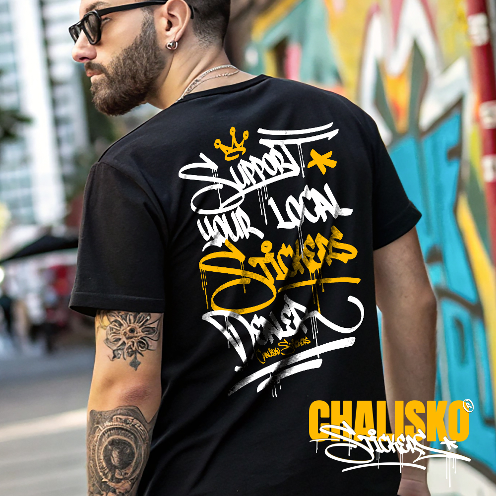 CHALISKO GRAFFITI SUPPORT - potisk záda