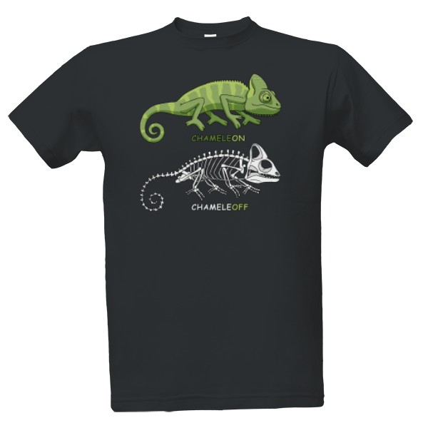 Tričko s potlačou Chameleón