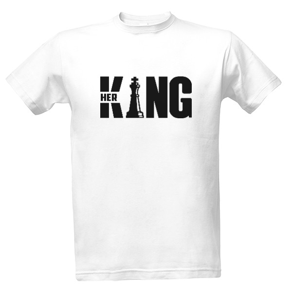 Tričko s potiskem HER KING