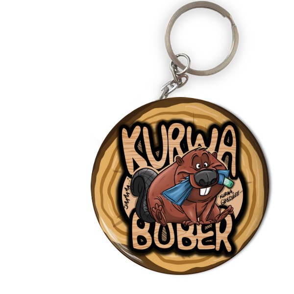 KURWA BOBER - přívěsek na klíče s otvírákem