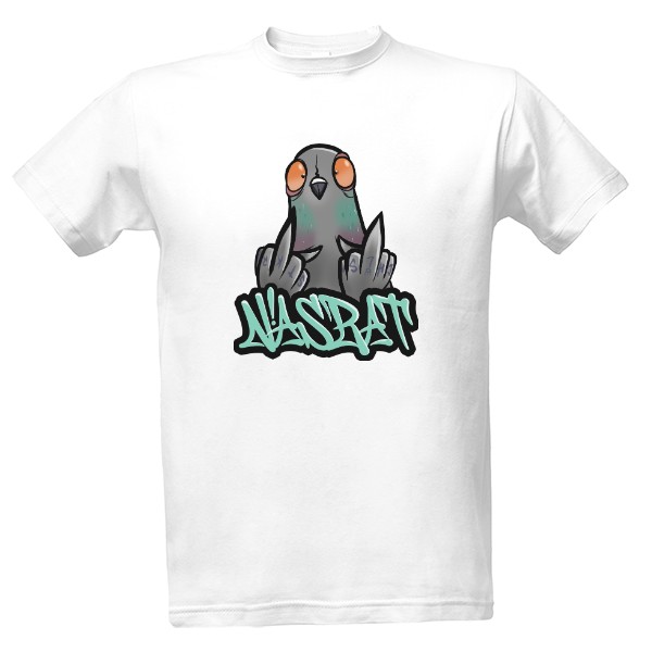 Tričko s potiskem NASRAT - HOLUB