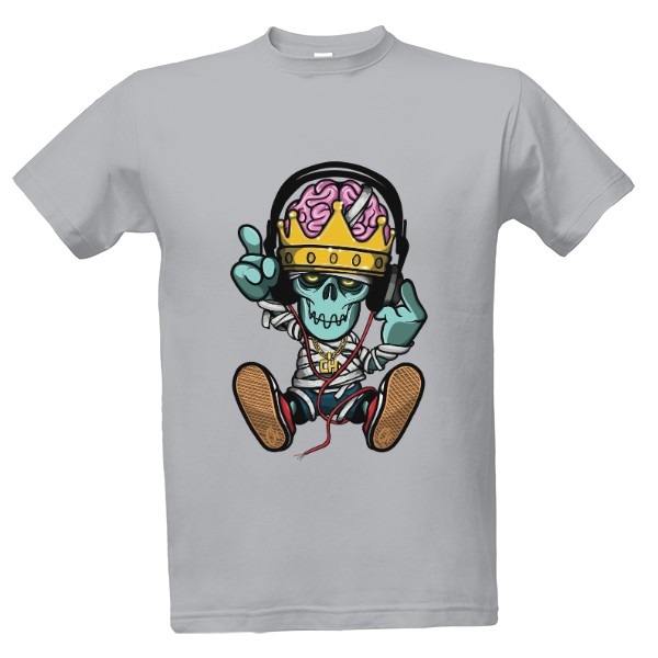 Tričko s potlačou zombie dj